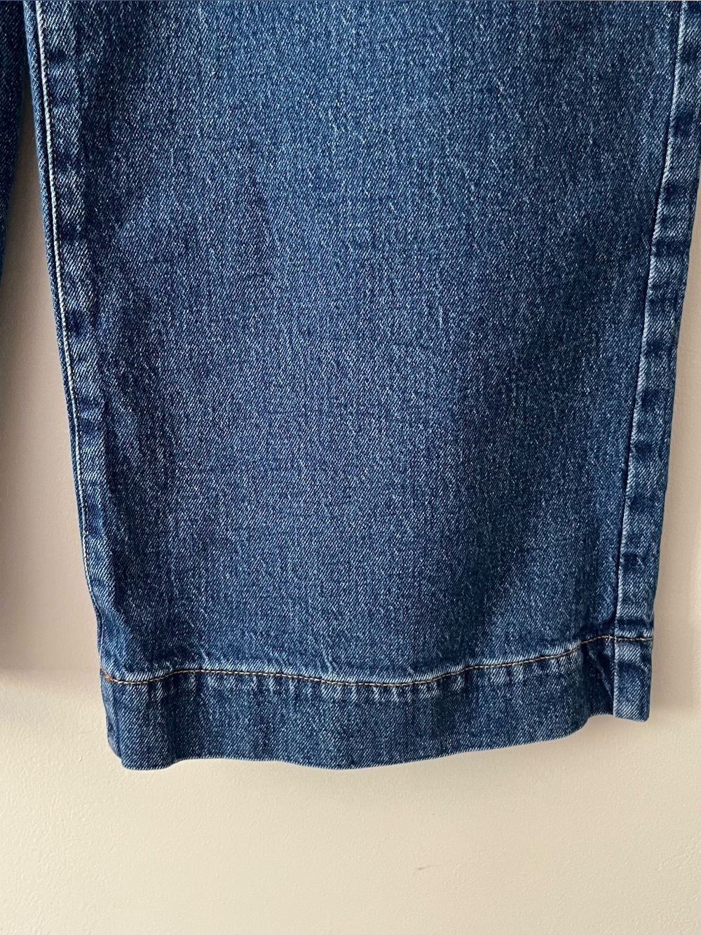 Banana Republic Dark Denim Wide Leg High Rise Patch Pocket Jeans 28 tag 30 x 29 - Picture 3 of 8